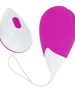 OH MAMA TEXTURED VIBRATING EGG 10 MODES - PURPLE AND WHITE