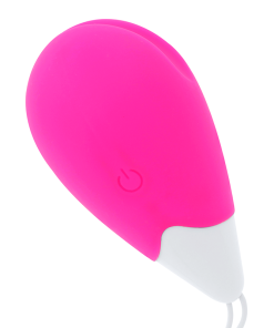 OH MAMA TEXTURED VIBRATING EGG 10 MODES - PINK AND WHITE - slika 3