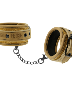 FETISH SUBMISSIVE ORIGIN ANKLE CUFFS VEGAN LEATHER