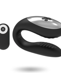 BRILLY GLAM WE LOVE VIBRATOR ZA PARE NA DALJINSKO UPRAVLJANJE - ČRNI - slika 3