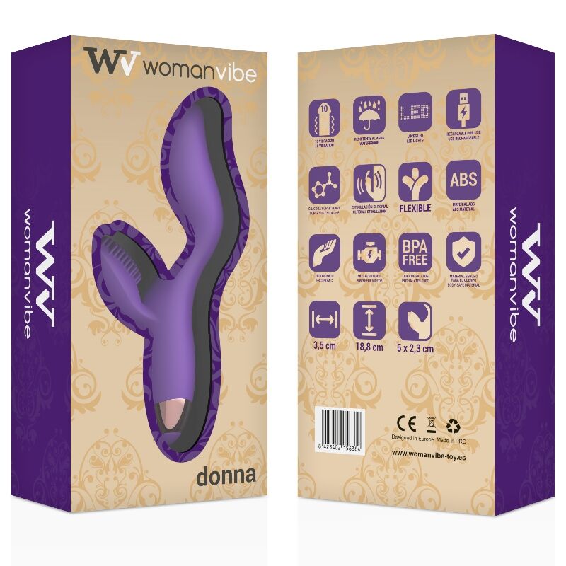 WOMANVIBE DONNA POLNILNI SILIKONSKI VIBRATOR - slika 2