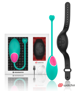 WEARWATCH EGG WIRELESS TECHNOLOGY WATCHME AQUAMARINE /JET BLACK