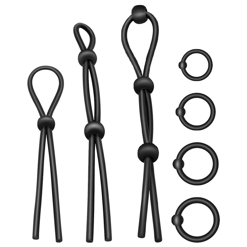 ADDICTED TOYS FLEKSIBILEN SILIKONSKI OBROČ ZA PENIS - KOMPLET 7 KOSOV - slika 2