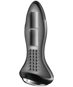 Alternative view of SATISFYER ROTATOR PLUG 1+ VIBRATING PLUG - BLACK