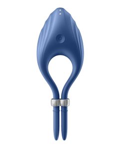 Alternative view of SATISFYER DUELIST RING VIBRATOR - BLUE