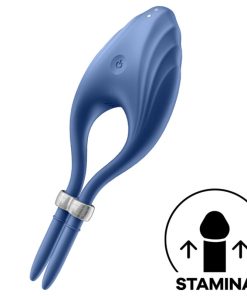 SATISFYER DUELIST RING VIBRATOR - BLUE