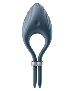 Alternative view of SATISFYER DUELIST RING VIBRATOR - GREY