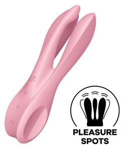 Alternative view of SATISFYER THREESOME 1 VIBRATOR - PINK