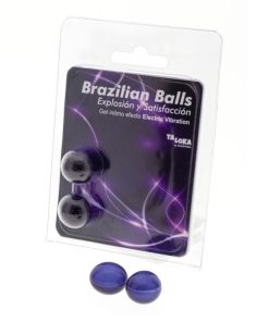 TALOKA - 2 BRAZILIAN BALLS ELECTRIC VIBRATING EFFECT EXCITING GEL