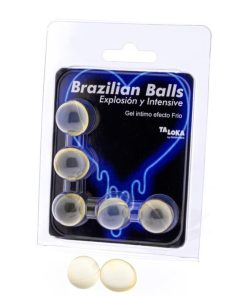TALOKA - 5 BRAZILIAN BALLS COLD  VIBRATION EFFECT EXCITING GEL