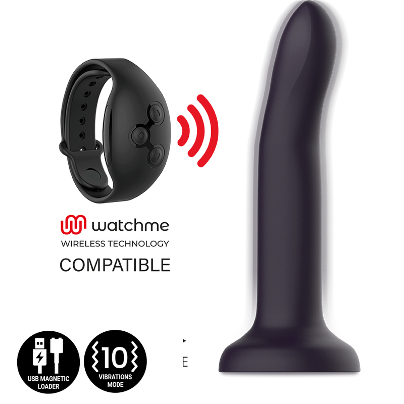 MYTHOLOGY DUMAN MYSTIC DILDO L - VIBRATOR WATCHME ZDRUŽLJIV Z BREZŽIČNO TEHNOLOGIJO - slika 3