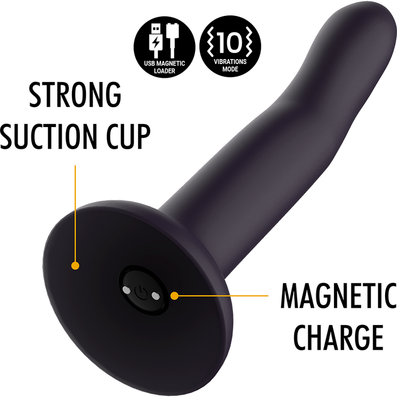 MYTHOLOGY DUMAN MYSTIC DILDO L - VIBRATOR WATCHME ZDRUŽLJIV Z BREZŽIČNO TEHNOLOGIJO - slika 2