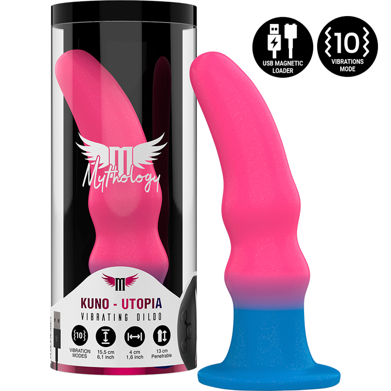 MYTHOLOGY KUNO UTOPIA DILDO M - VIBRATOR WATCHME ZDRUŽLJIV Z BREZŽIČNO TEHNOLOGIJO