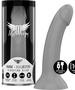 MYTHOLOGY RUNE MAJESTIC DILDO S - VIBRATOR WATCHME ZDRUŽLJIV Z BREZŽIČNO TEHNOLOGIJO