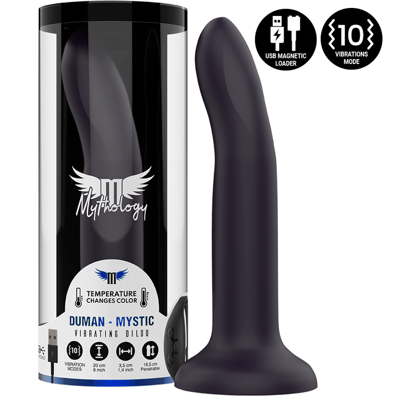 MYTHOLOGY DUMAN MYSTIC DILDO L - VIBRATOR WATCHME ZDRUŽLJIV Z BREZŽIČNO TEHNOLOGIJO