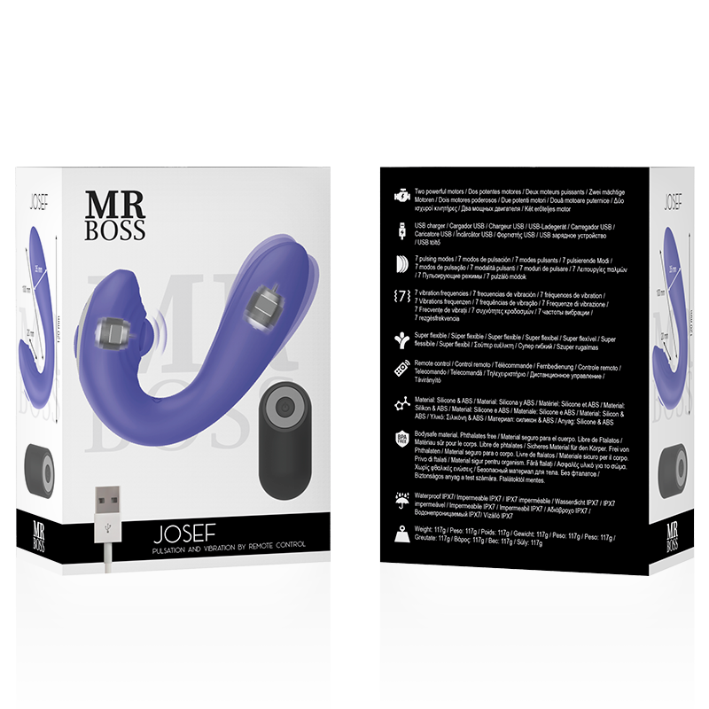 MR BOSS JOSEF PULSATION VIBRATION REMOTE CONTROL FOR COUPLES - slika 2