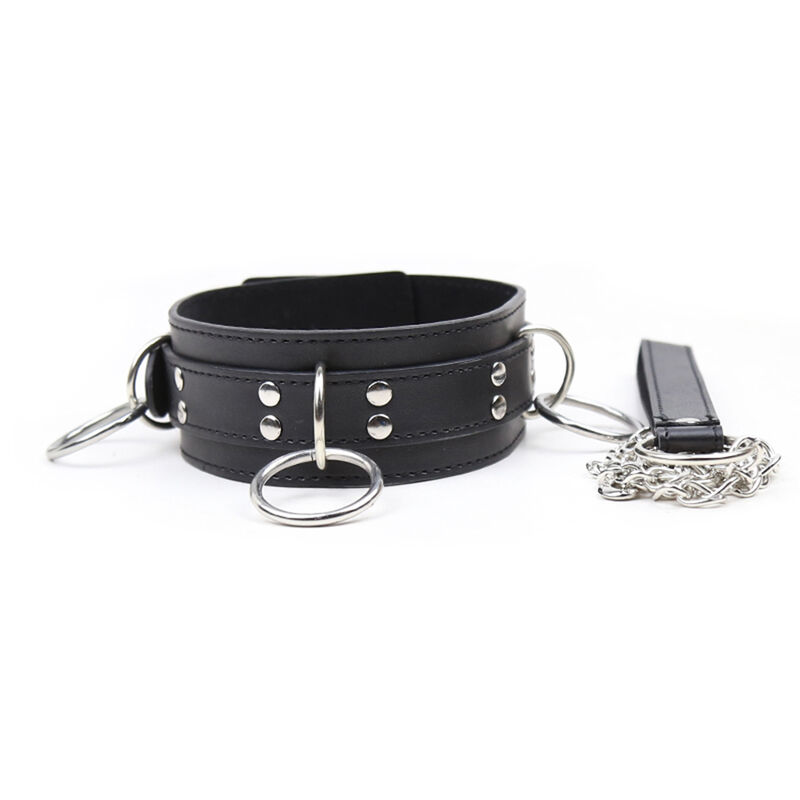OHMAMA FETISH 3 RING SLAVE COLLAR - slika 3