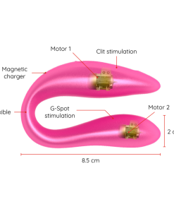 ONINDER G-SPOT  CLITORAL STIMULATOR PINK - FREE APP - slika 3