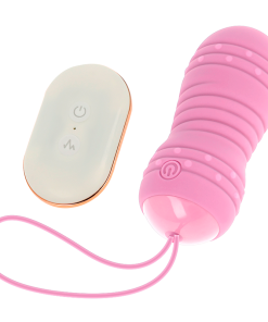 Alternative view of OHMAMA REMOTE CONTROL ROTATING EGG 7 PATTERNS  - PINK