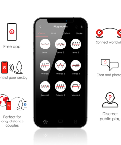 Alternative view of ONINDER VIBRATING ANAL PLUG BLACK - FREE APP