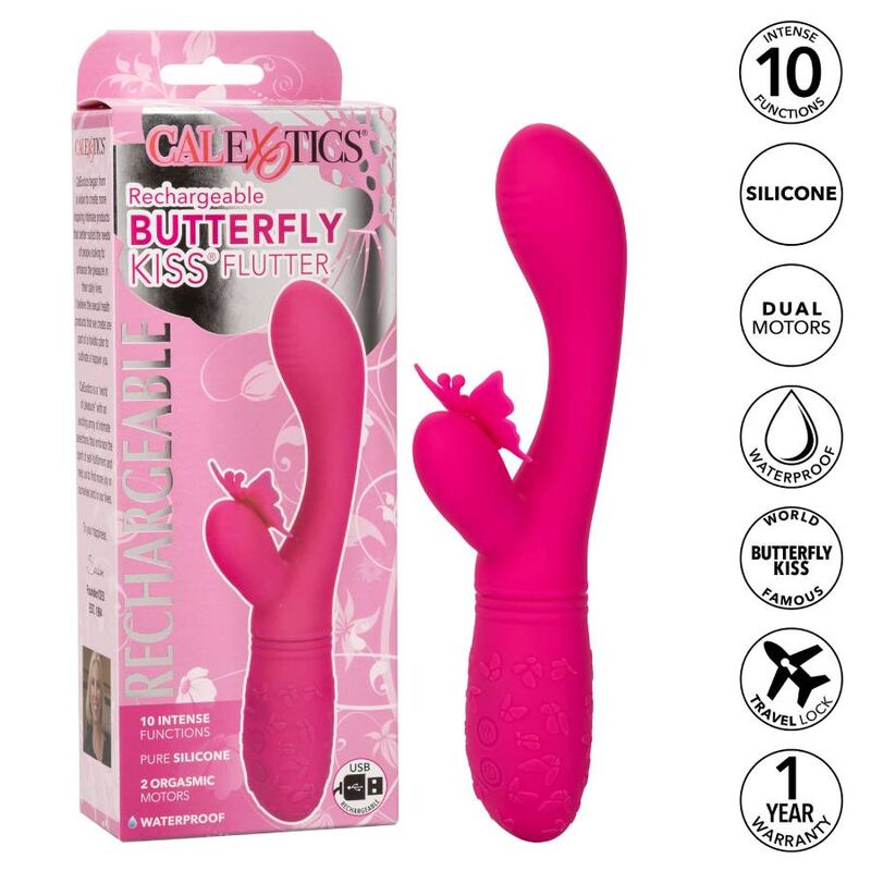 CALIFORNIA EXOTICS BUTTERFLY KISS FLUTTER PINK - slika 2