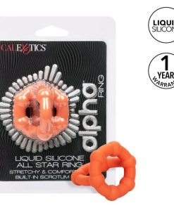 Alternative view of CALIFORNIA EXOTICS ALPHA ALL STAR RING ORANGE