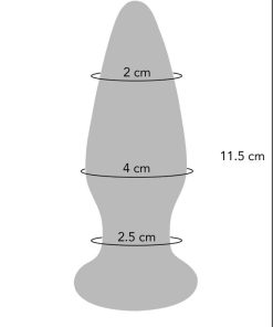 Alternative view of BUTTOCKS  THE SHINING GLASS BUTTPLUG