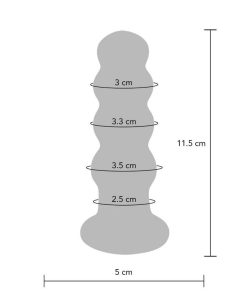 Alternative view of BUTTOCKS  THE RADIANT GLASS BUTTPLUG