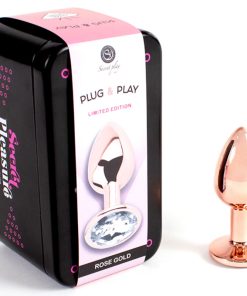 Alternative view of SECRET PLAY - METAL BUTT PLUG ROSE GOLD SMALL SIZE 7 CM