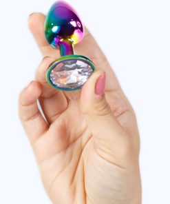 SECRET PLAY - METAL BUTT PLUG RAINBOW SMALL SIZE 7 CM - slika 3