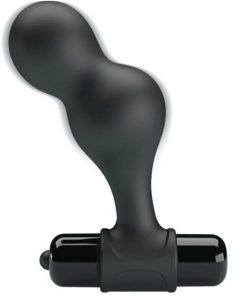 Alternative view of MR PLAY - SILICONE VIBRATING ANAL PLUG BLACK