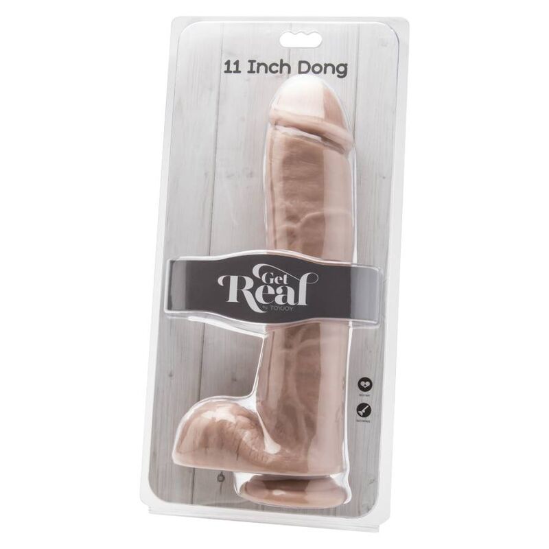GET REAL - DILDO 28 CM WITH BALLS SKIN - slika 2