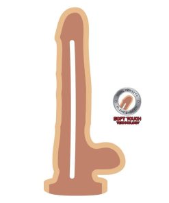 Alternative view of GET REAL - DUAL DENSITY DILDO 12 CM BALLS SKIN