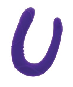 Alternative view of GET REAL - VOGUE MINI DOUBLE DONG PURPLE
