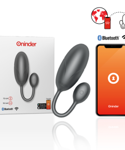 ONINDER - TOKYO VIBRATING EGG BLACK 7.5 X 3.2 CM FREE APP