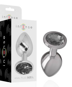 INTENSE - ANAL PLUG METAL BLACK SIZE L