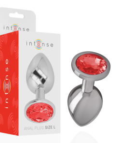 INTENSE - ANAL PLUG METAL RED SIZE L