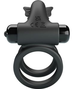 PRETTY LOVE - DOUBLE RING VIBRATOR WITH BLACK STIMULATOR - slika 3