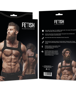 Alternative view of FETISH SUBMISSIVE ATTITUDE - NEOPRENE SPORT MEN HARNESS SIZE L