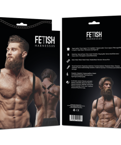 Alternative view of FETISH SUBMISSIVE ATTITUDE - ECO LEATHER BACK STRAP HARNESS MEN
