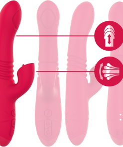 INTENSE - DUA MULTIFUNCTION RECHARGEABLE VIBRATOR UP DOWN WITH RED TONGUE - slika 2