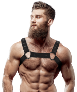 FETISH SUBMISSIVE ATTITUDE - CHEST SPORTS HARNESS ADJUSTABLE NEOPRENE MEN
