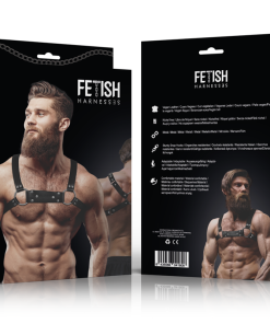 Alternative view of FETISH SUBMISSIVE ATTITUDE - BULLDOG CHEST HARNESS ECO LEATHER MEN SIZE M/L