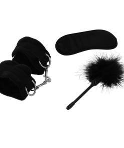Alternative view of INTENSE FETISH - EROTIC PLAYSET 2 WITH HANDCUFFS, BLIND MASK AND TICKLER