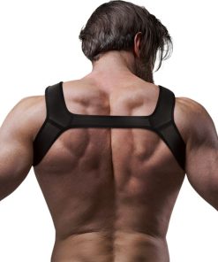 FETISH SUBMISSIVE ATTITUDE - NEOPRENE SPORT MEN HARNESS SIZE M - slika 3