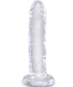 KING COCK CLEAR - REALISTIC PENIS 15.5 CM TRANSPARENT