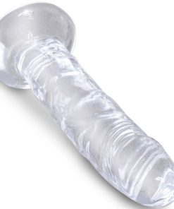KING COCK CLEAR - REALISTIC PENIS 15.5 CM TRANSPARENT - slika 3