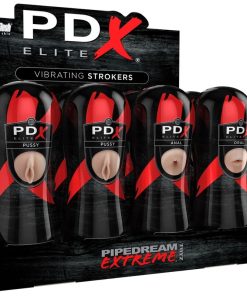 PDX ELITE - STROKER SET 12 UNITS; 6X VAGINA, 3X ANO, 3X MOUTH