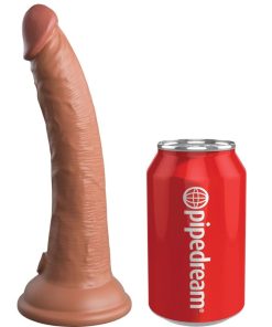 KING COCK ELITE - REALISTIC SILICONE DILDO 17.8 CM CARAMEL