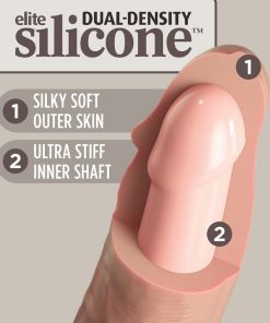 KING COCK ELITE - REALISTIC SILICONE DILDO 17.8 CM - slika 3